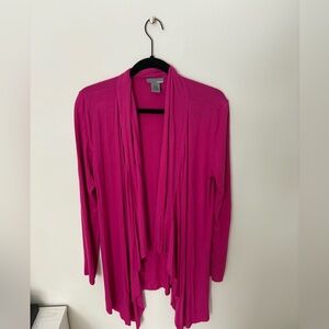 Ellavie Drapey Fuchsia Shall/Open Cardigan